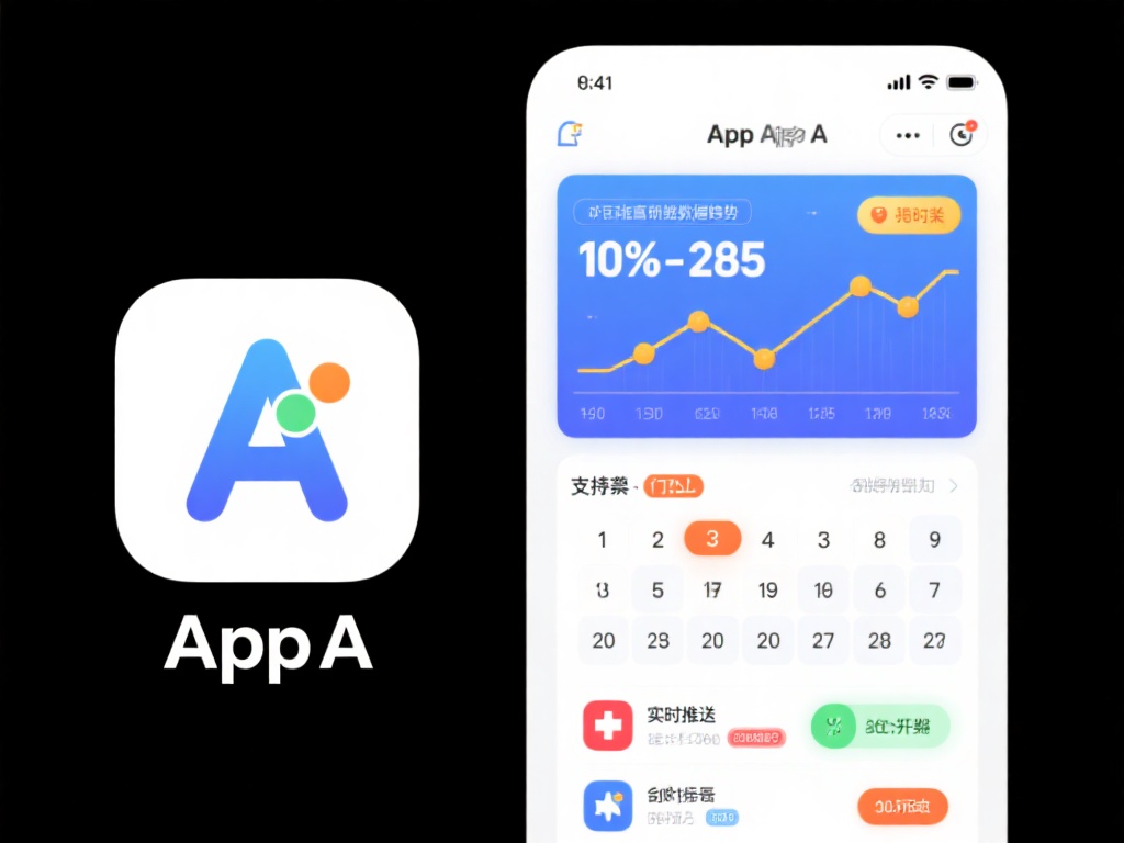 应用A：这款app以其简洁的界面和强大的数据分析功